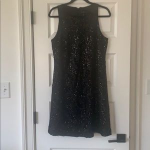Jessica Simpson black sequin dress